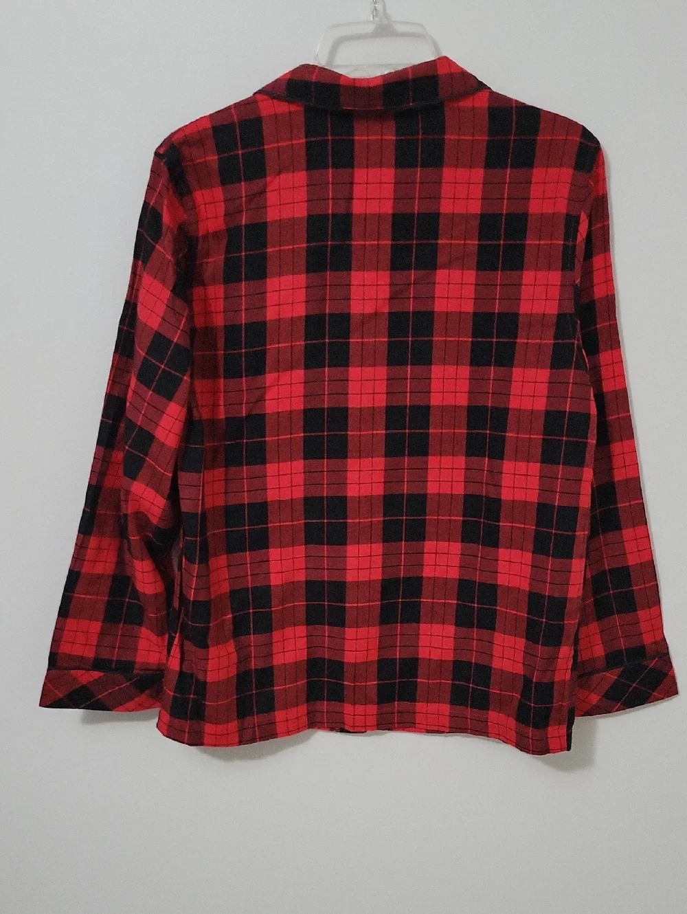 Victoria's Secret Red and Black Buffalo Plaid Pajama Shirt, Size Small
